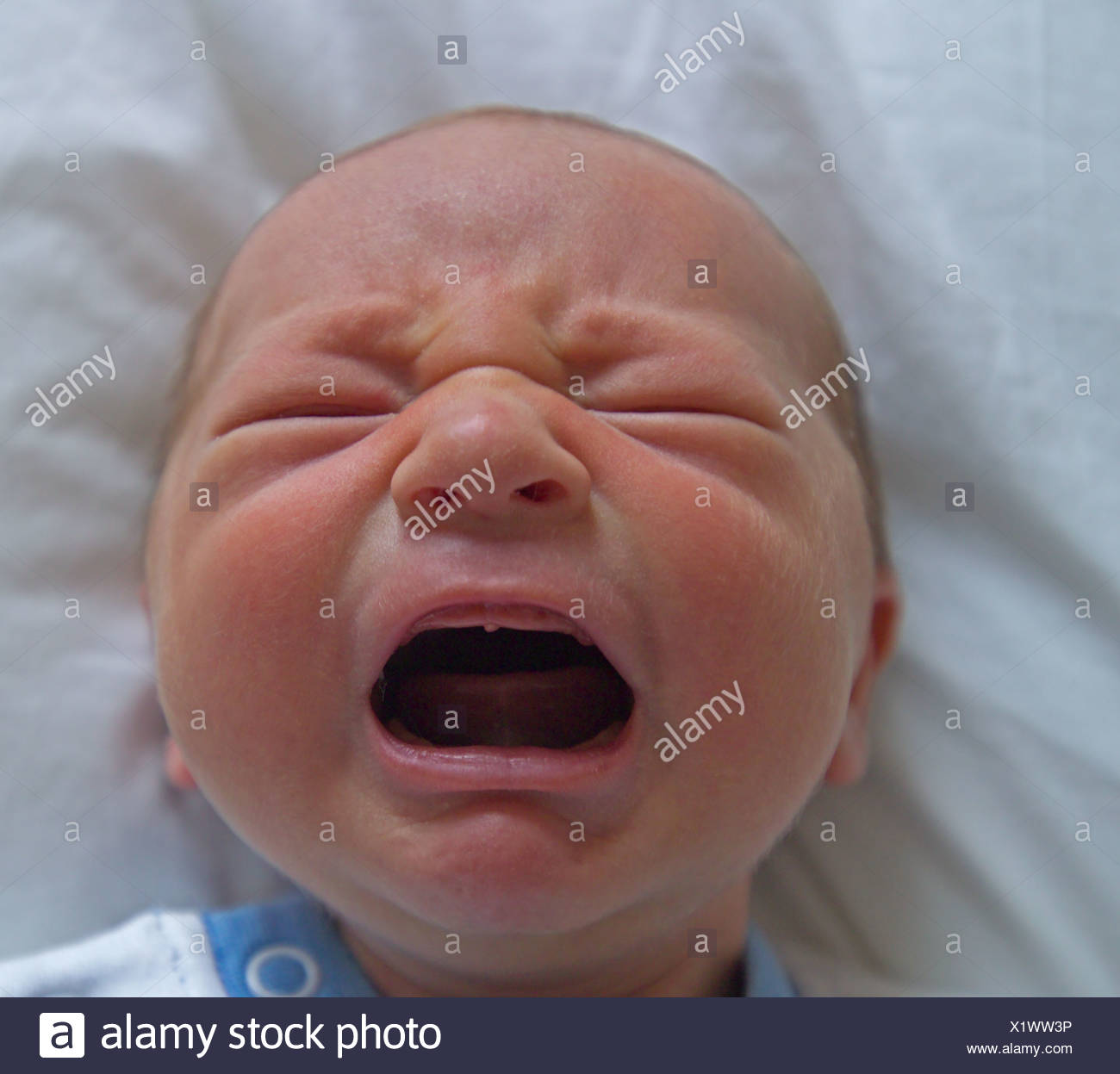 2 month old crying