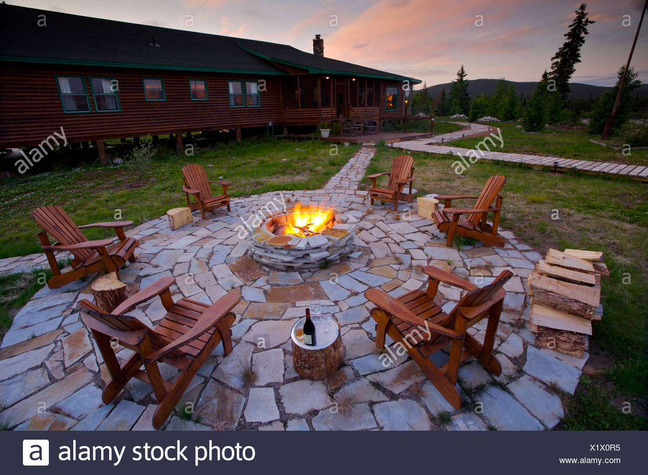 Fire Pit Rifflin Hitch Lodge Eagle River Southern Labrador