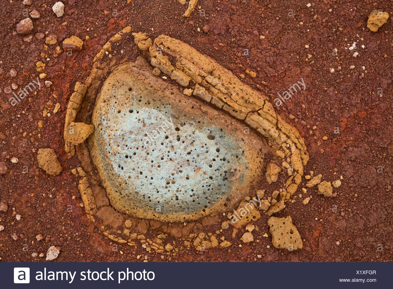 exfoliating rock