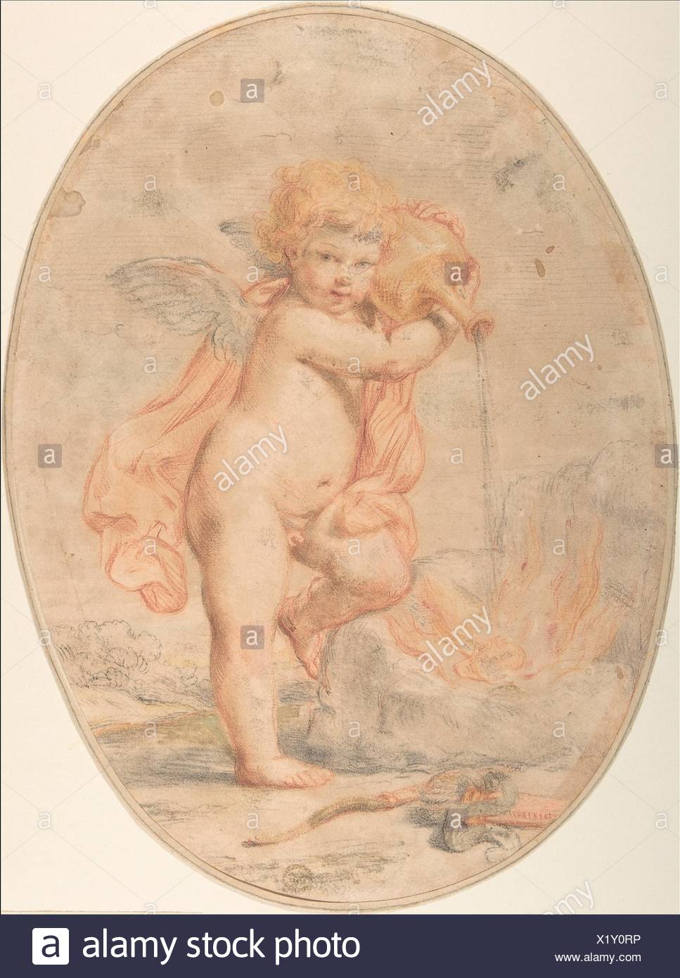 Cupid Burning High Resolution Stock Photography And Images Alamy