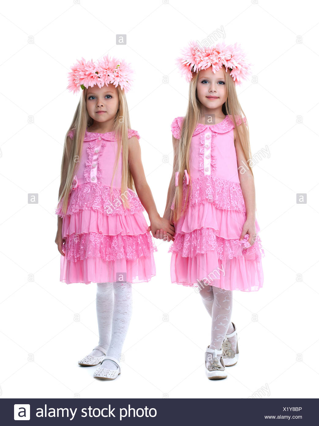 little girls in dresses