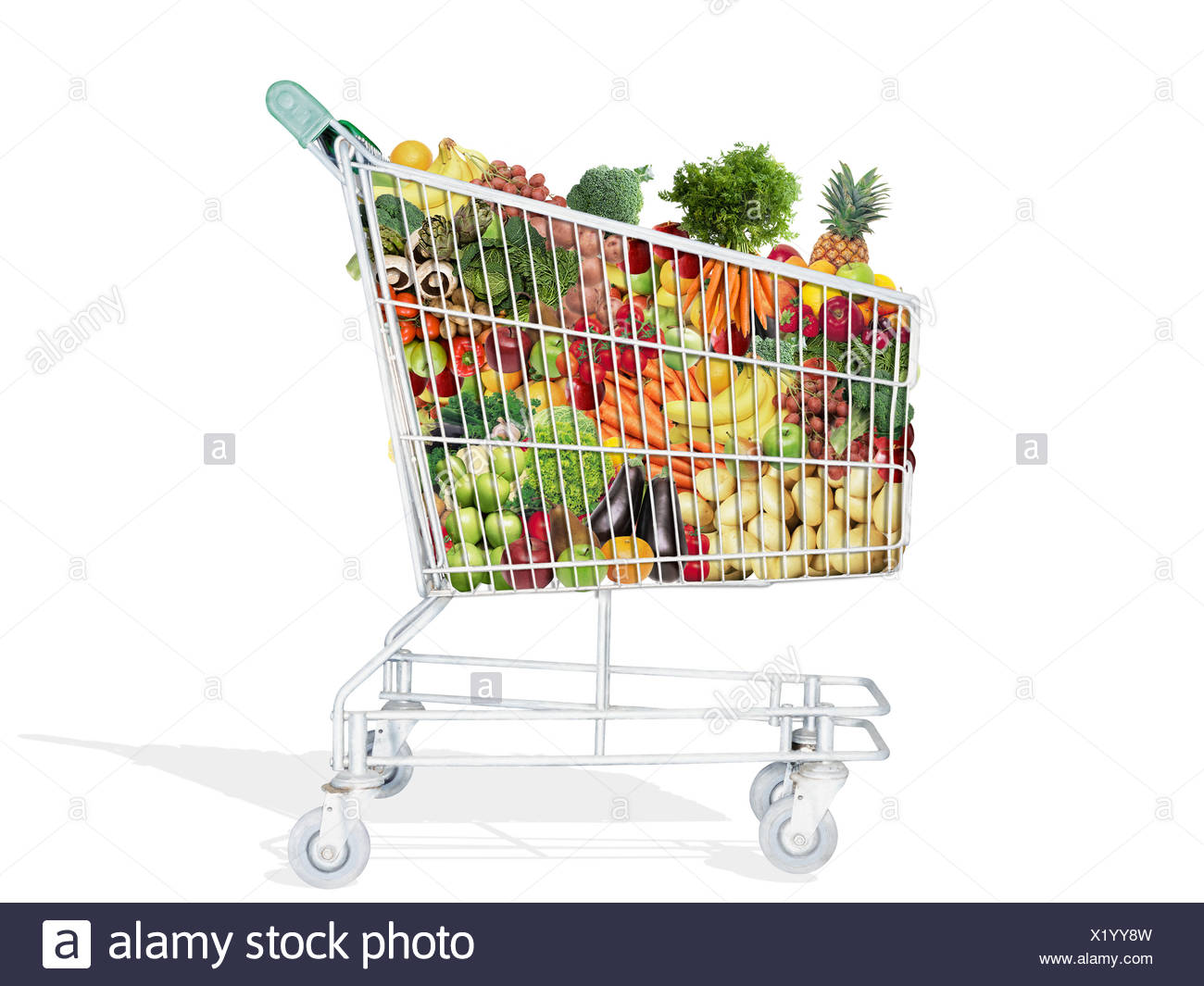 Shopping Trolley Food Stock Photos & Shopping Trolley Food Stock Images