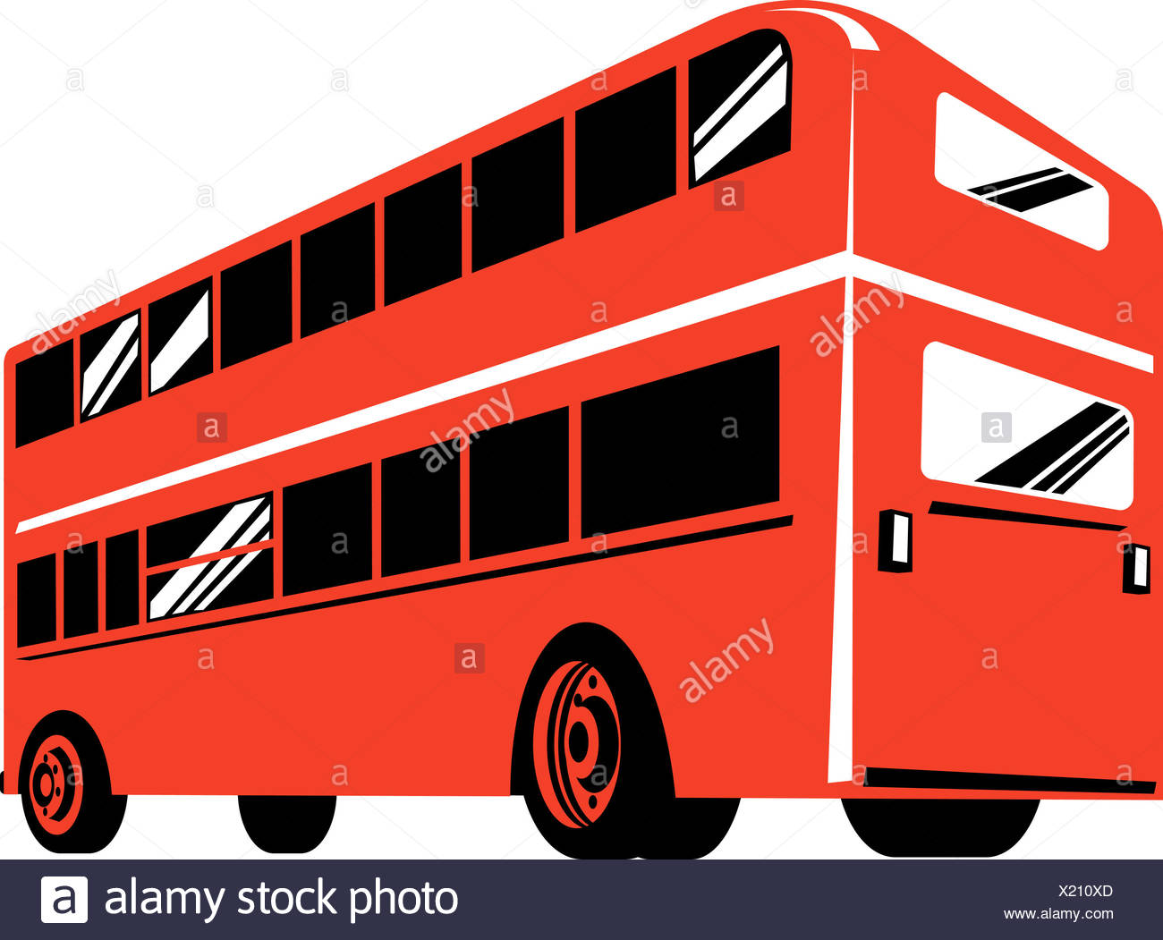 Double Decker Coach Bus Stock Photo Alamy
