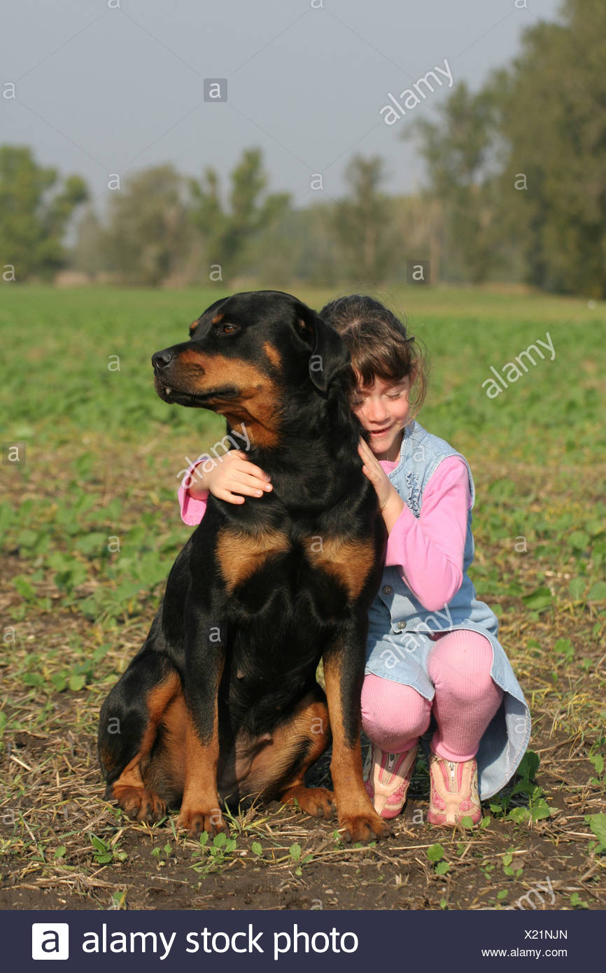 girl rottweiler