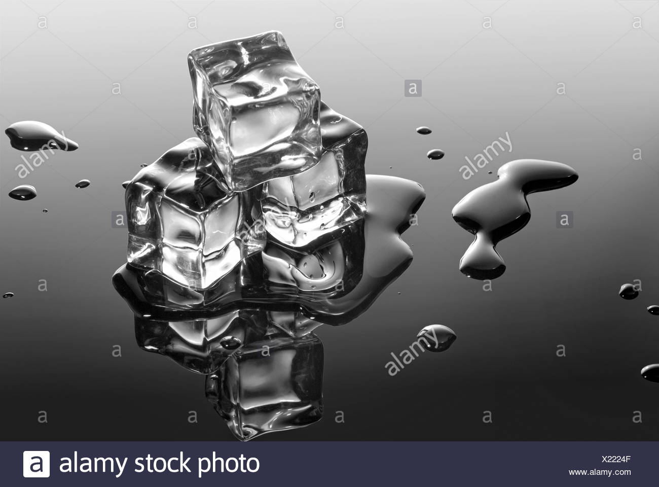 Melting Ice Cube Black and White Stock Photos & Images Alamy