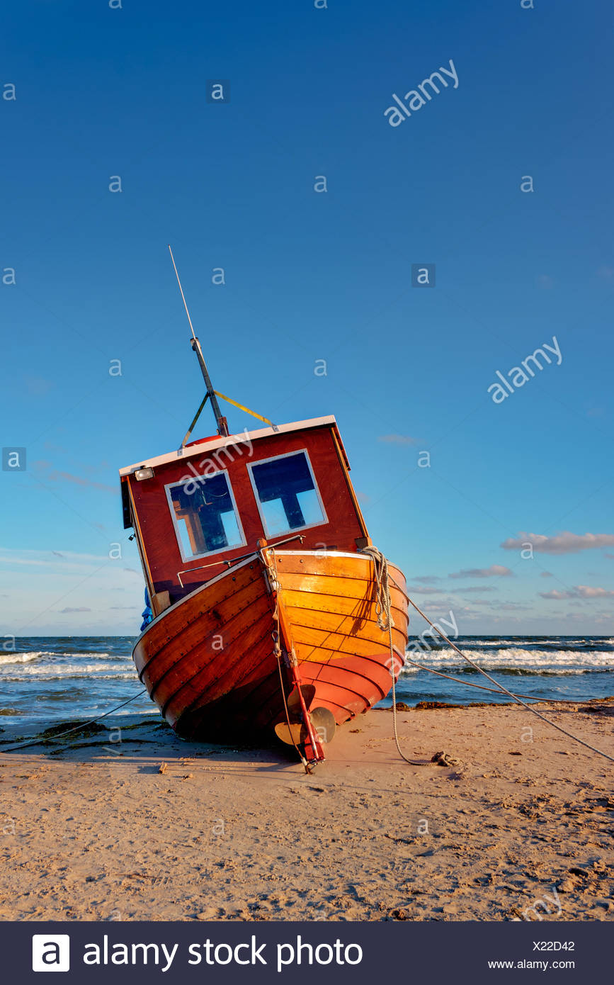 Baltic Sea Fishing Boat Stock Photo