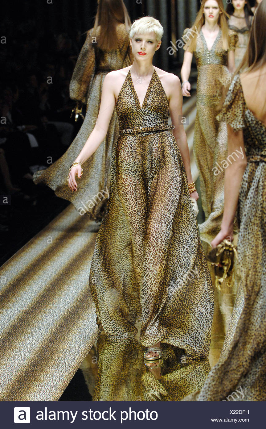 leopard chiffon dress