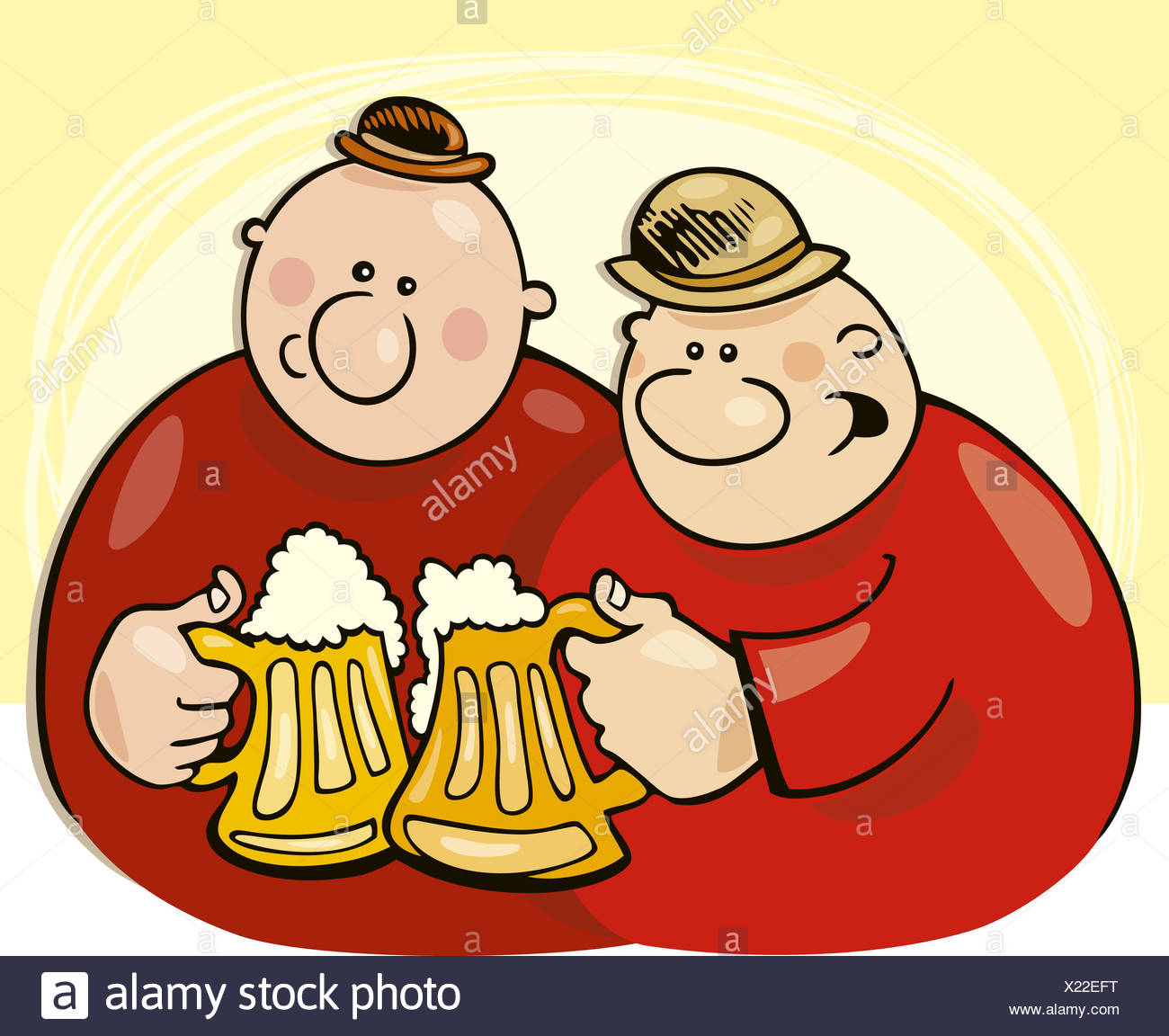 Cartoon Man Drinking Beer High Resolution Stock Photography and Images ...