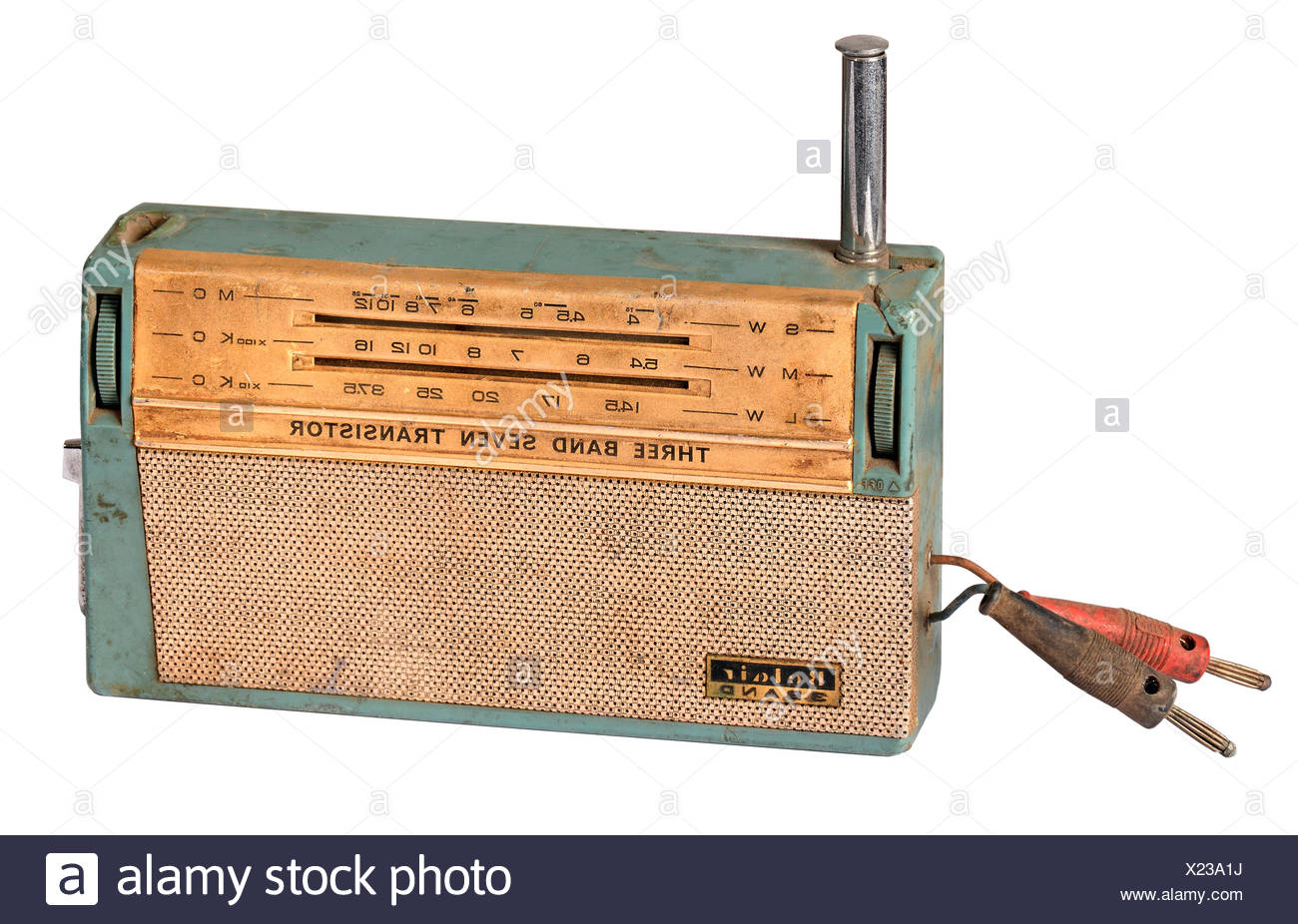 transistor radio with headphones