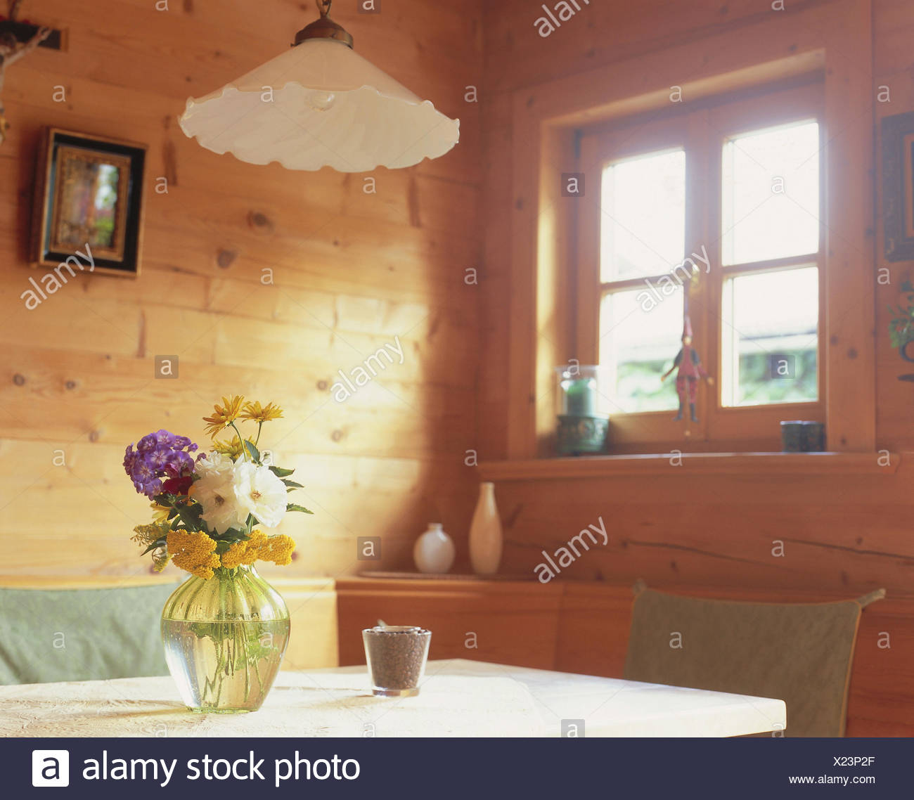 Residential Room Detail Table Flower Vase Room Farmhouse
