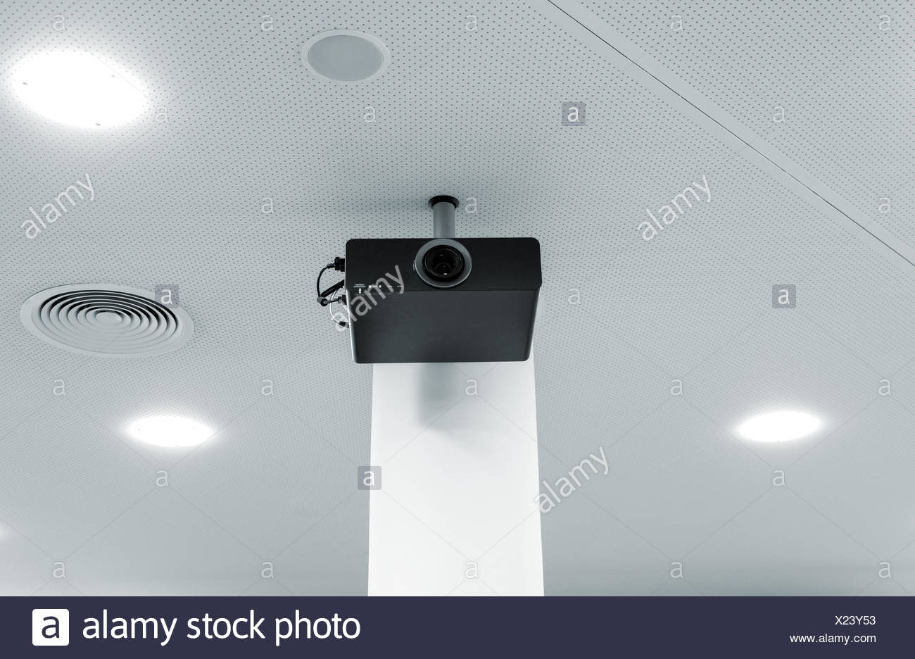 Multimedia Projector On The Ceiling Stock Photo 276682367 Alamy