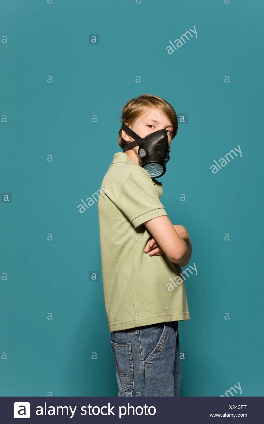 Boy Wearing Gas Mask High Resolution Stock Photography and Images - Alamy