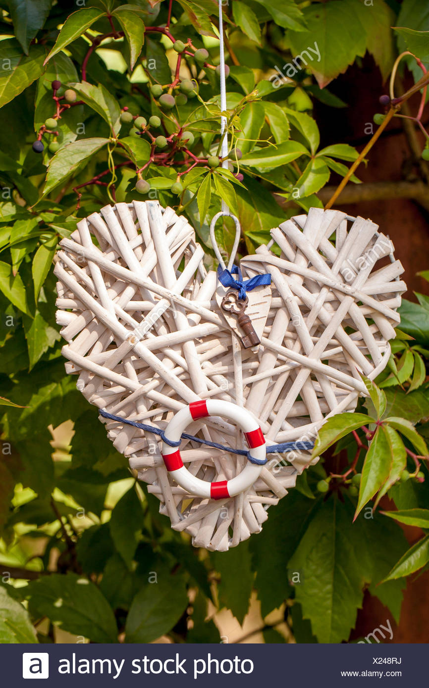 Material Wicker Heart Ring From Curtains String Stickers Key