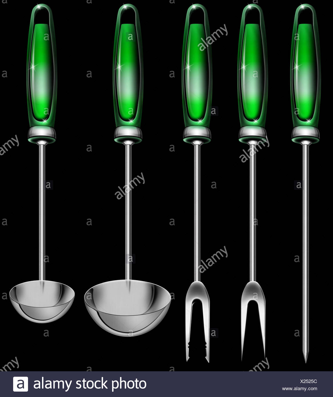 Aluminum Kitchen Utensils Stock Photos & Aluminum Kitchen Utensils