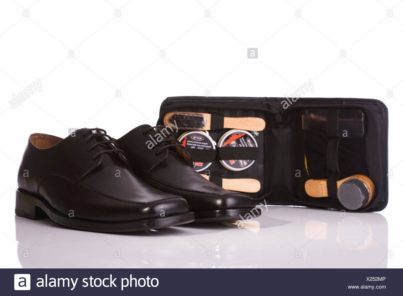 black leather shoe care