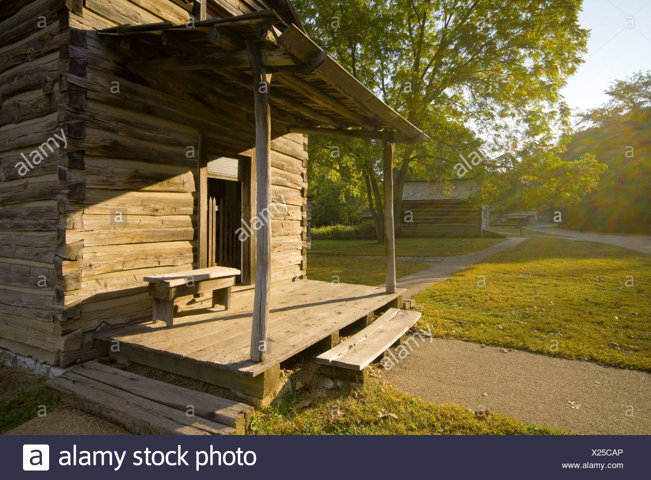Usa Illinois Lincoln S New Salem State Historic Site Stock Photo