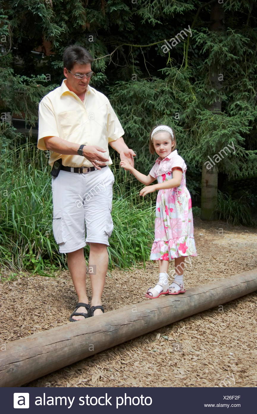 father and daughter Stock Photo
