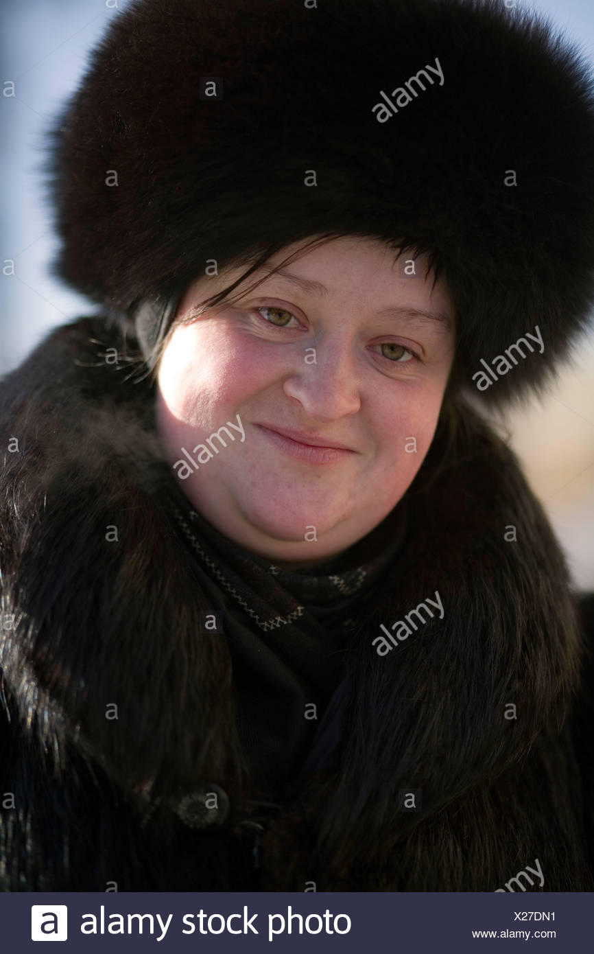 female russian fur hat