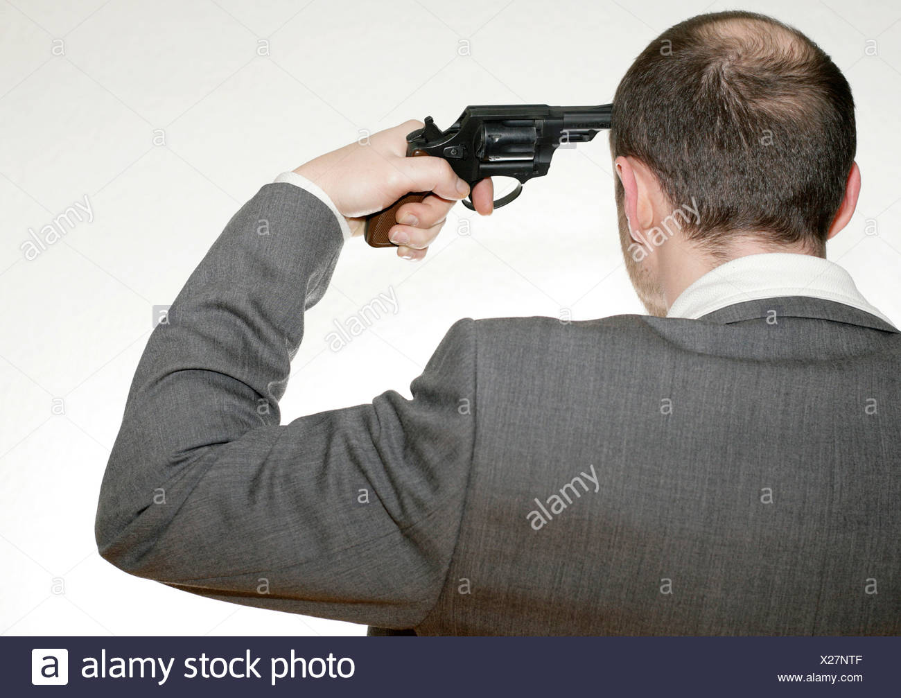 suicide stock photo gun