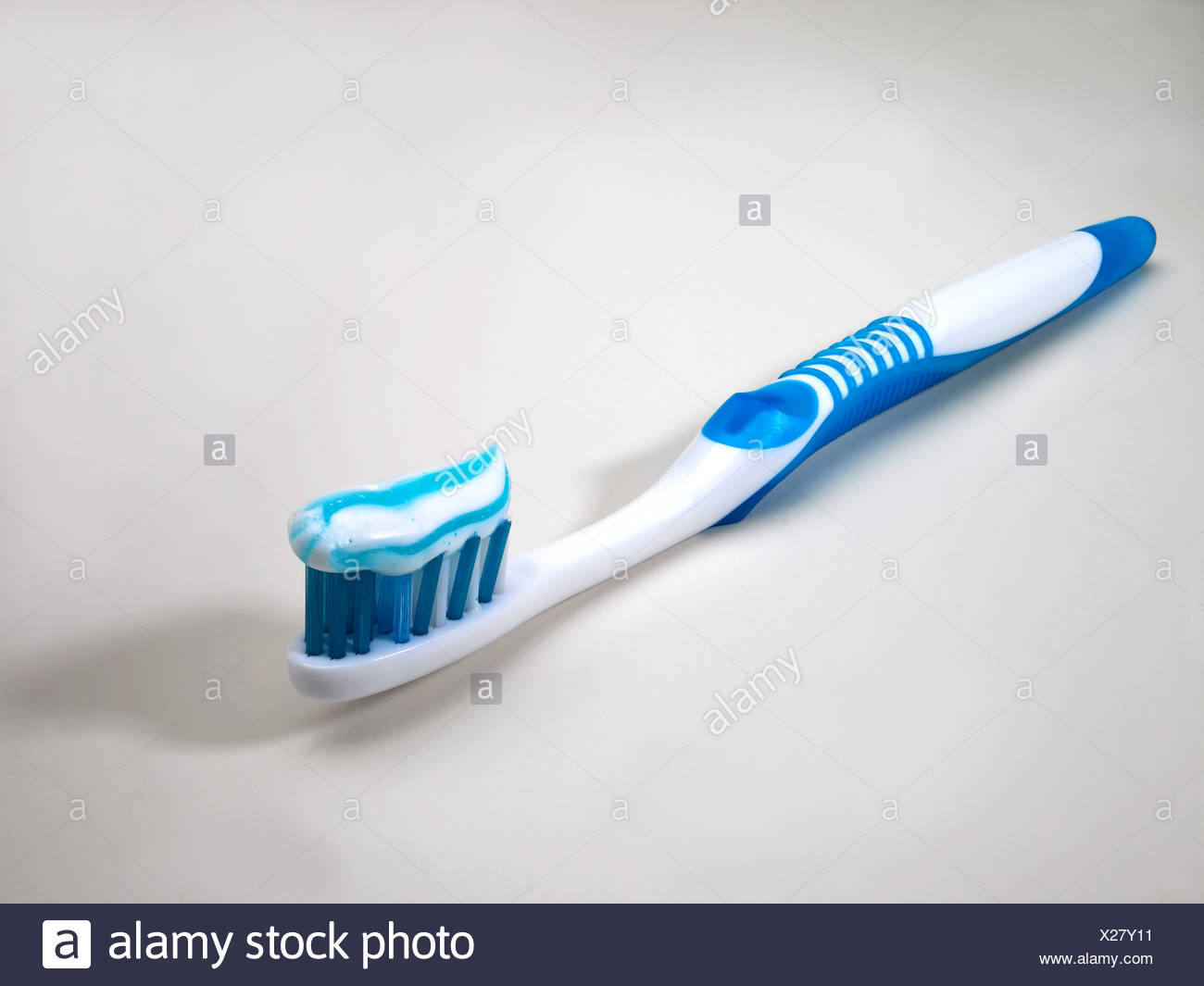 toothbrush with toothpaste