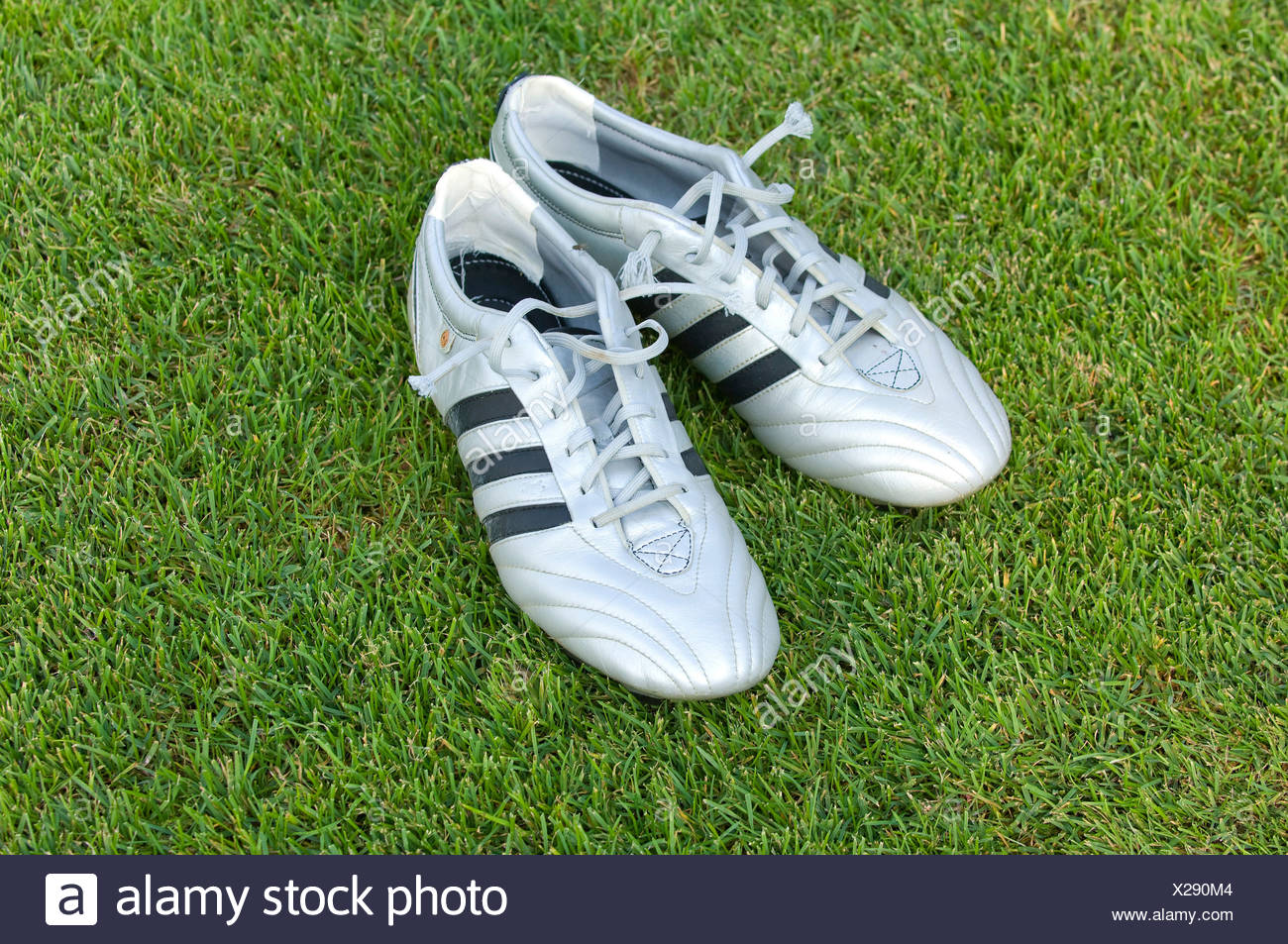 Soccer Boots On Grass High Resolution Stock Photography and Images Alamy