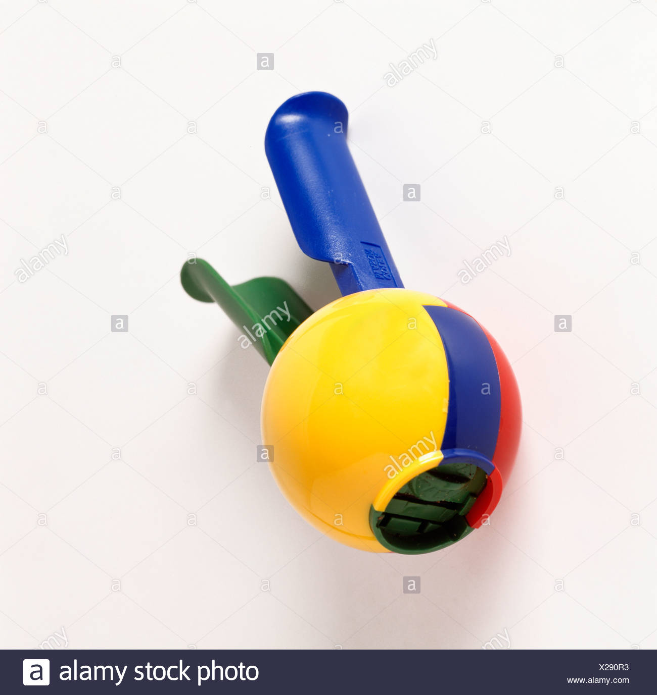 Download Close Up Of Bright Yellow Plastic Pepper Grinder Viewed From Below Stock Photo Alamy PSD Mockup Templates