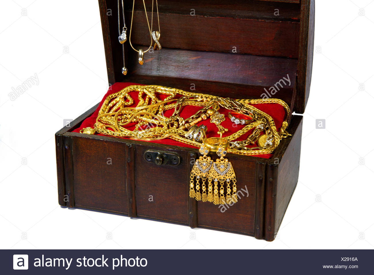 wooden earring box