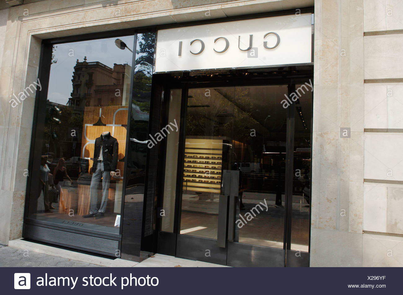 Barcelona, Gucci store Stock Photo - Alamy