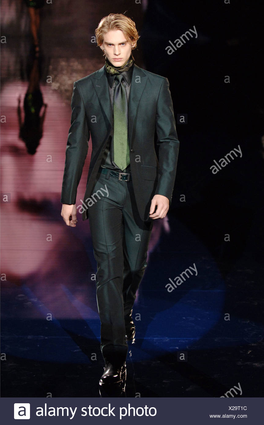 versace green suit