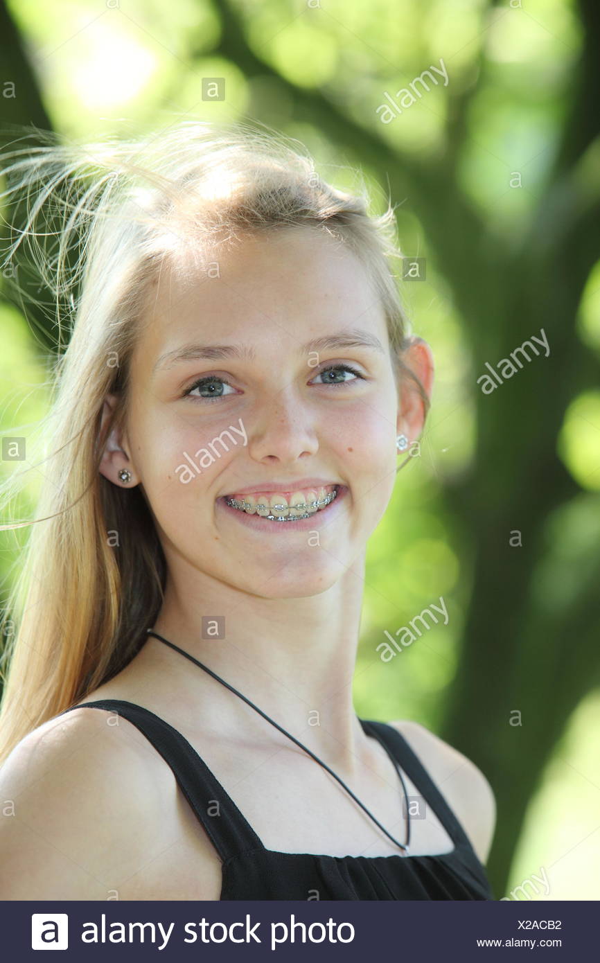 Blonde Teen Braces