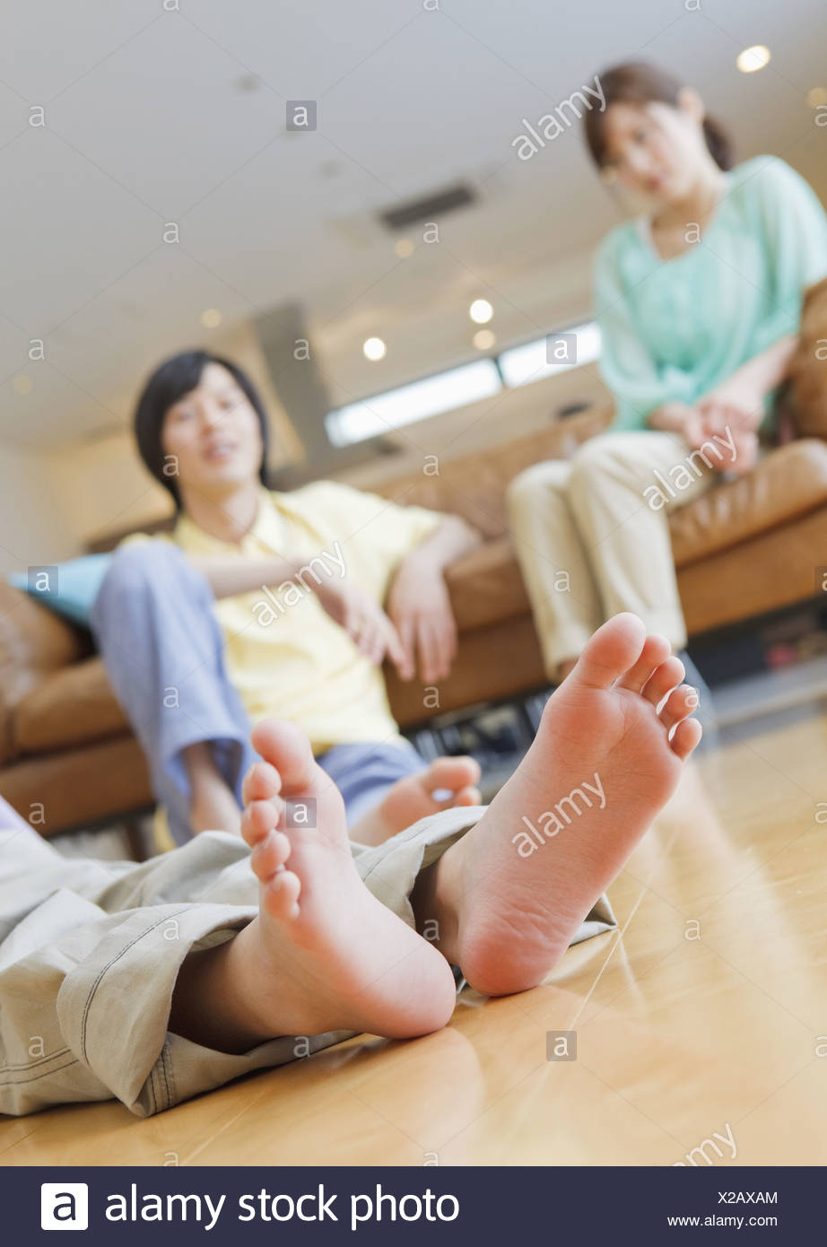 Boys Feet Relaxing In A Living Room Stock Image Boys Feet Relaxing In A Living Room Stock Image