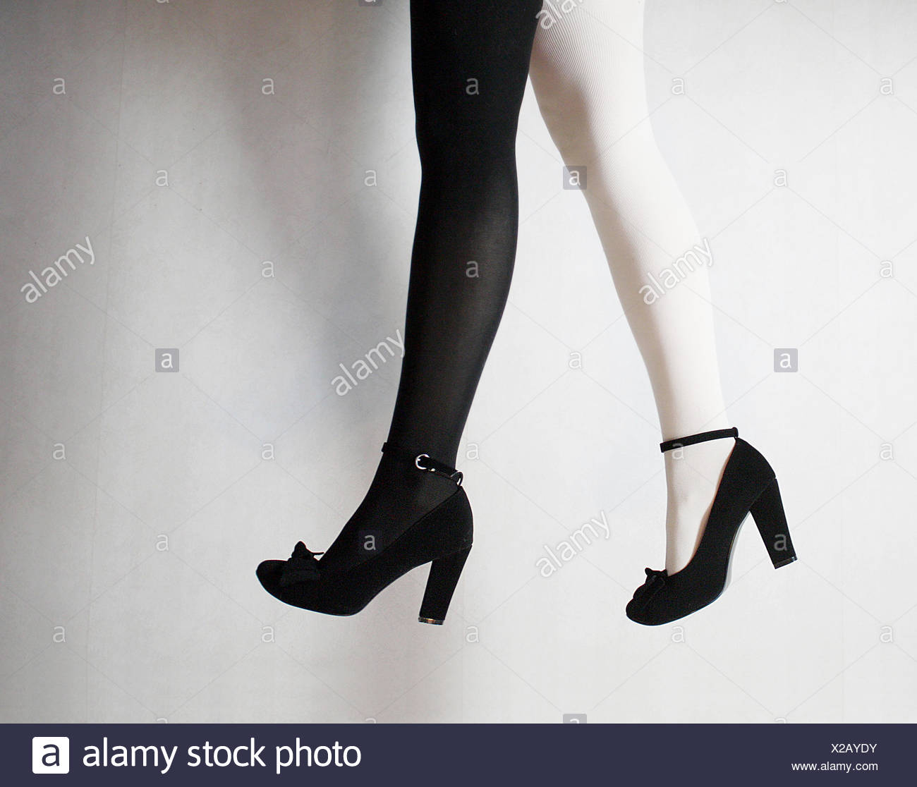 black tights and heels