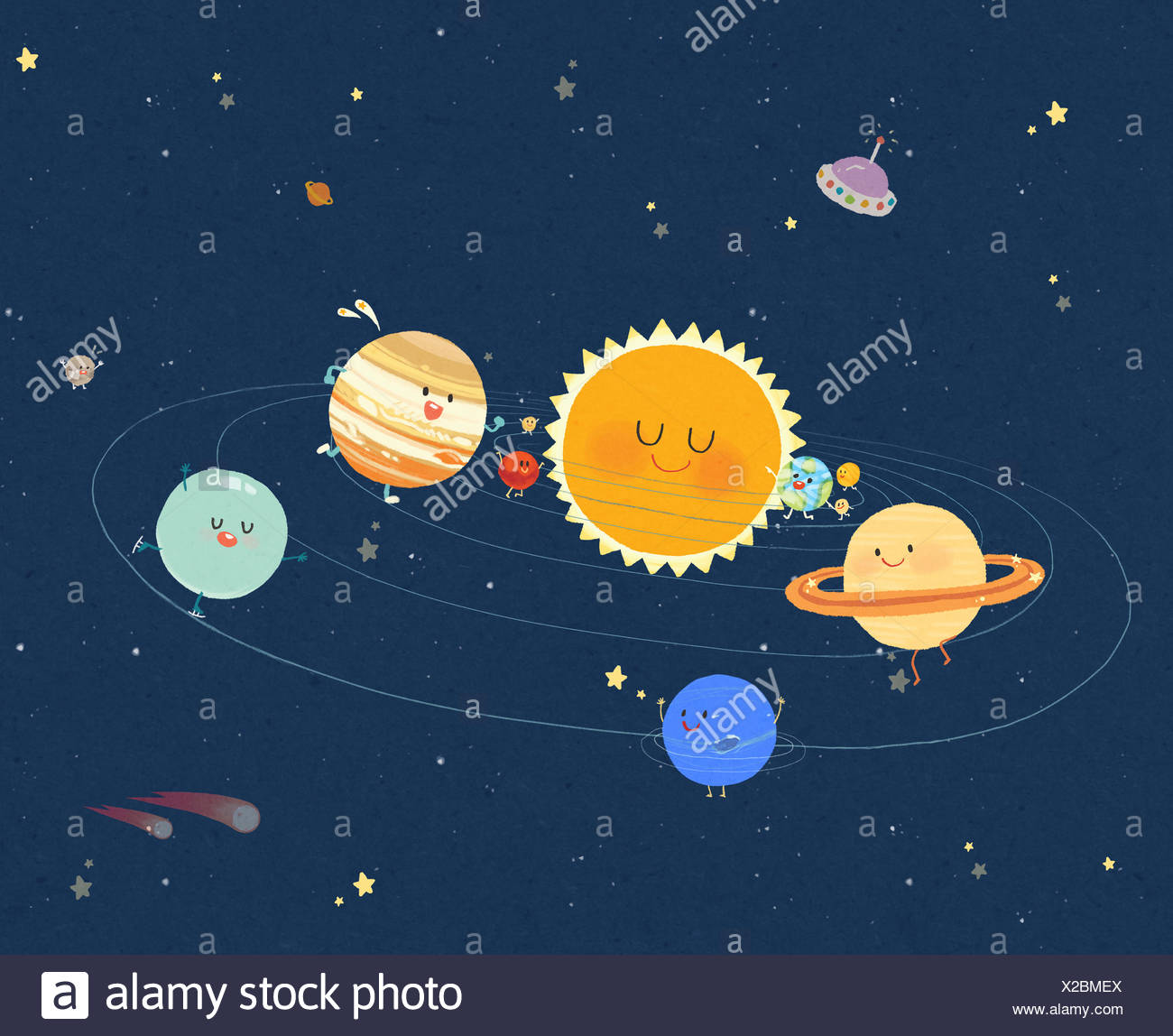 Characterized Planets On Solar System Stock Photo 276852770