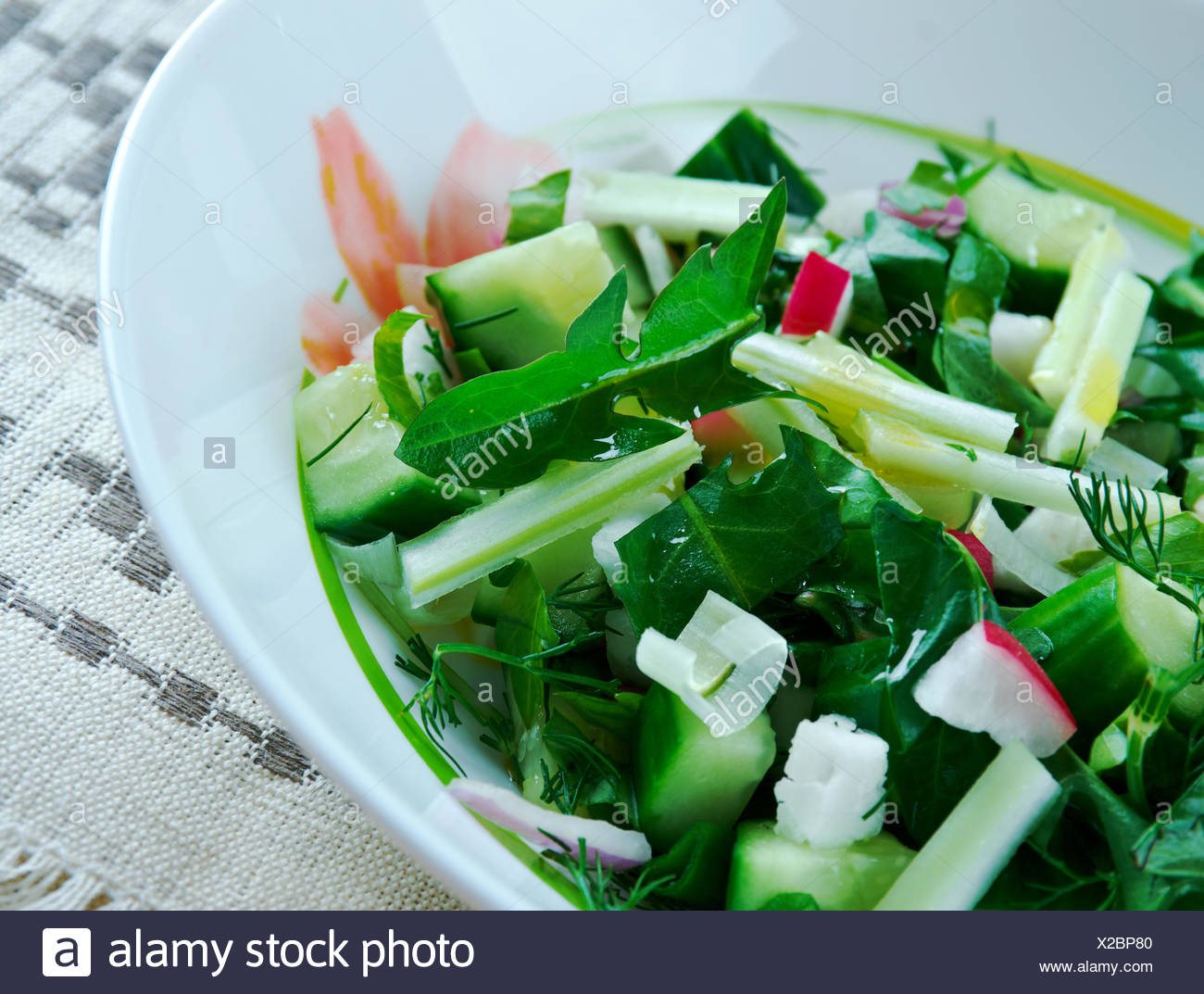 Dandelion Salad Stock Photos & Dandelion Salad Stock Images Alamy