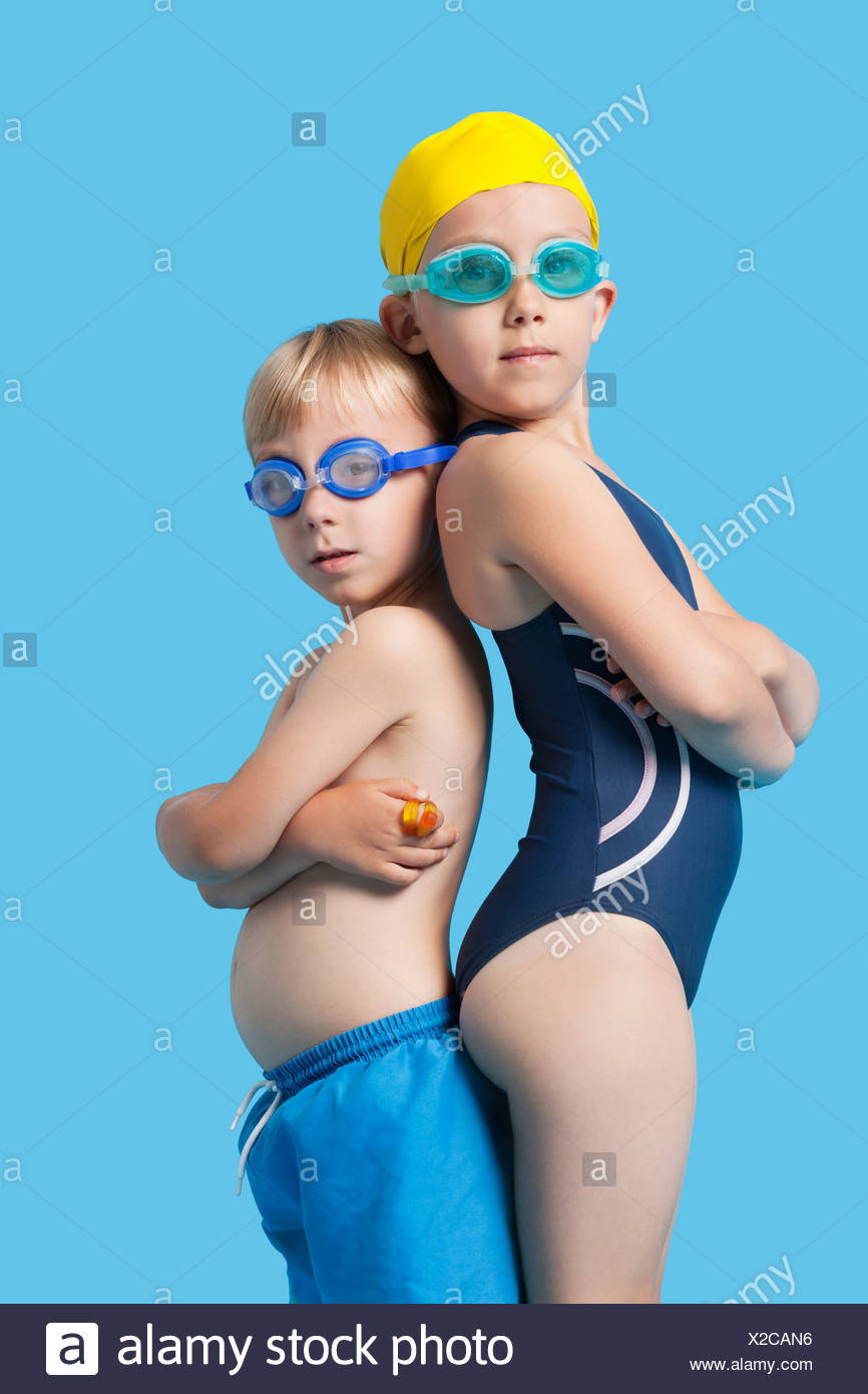 boy in girl swimsuit