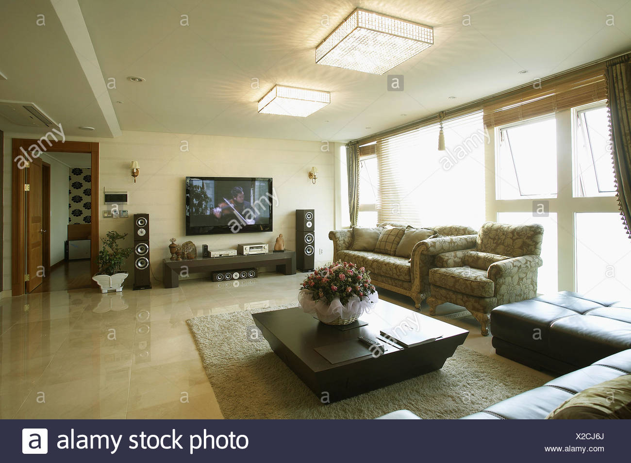 Living Room At Home Seoul South Korea Stock Photo