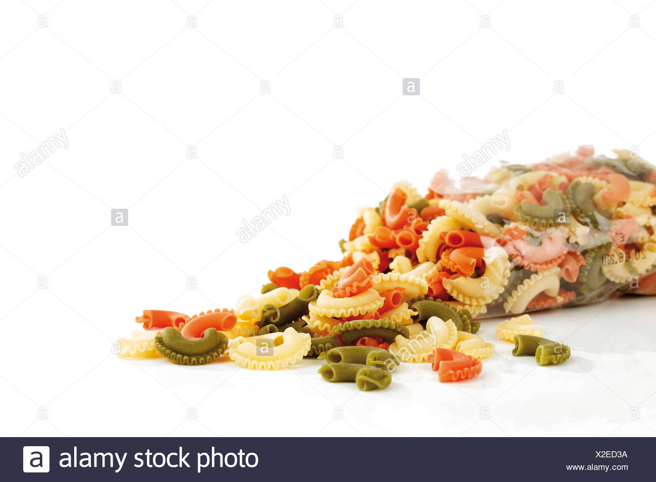 Download Coloured Pasta In A Plastic Bag Stock Photo Alamy Yellowimages Mockups