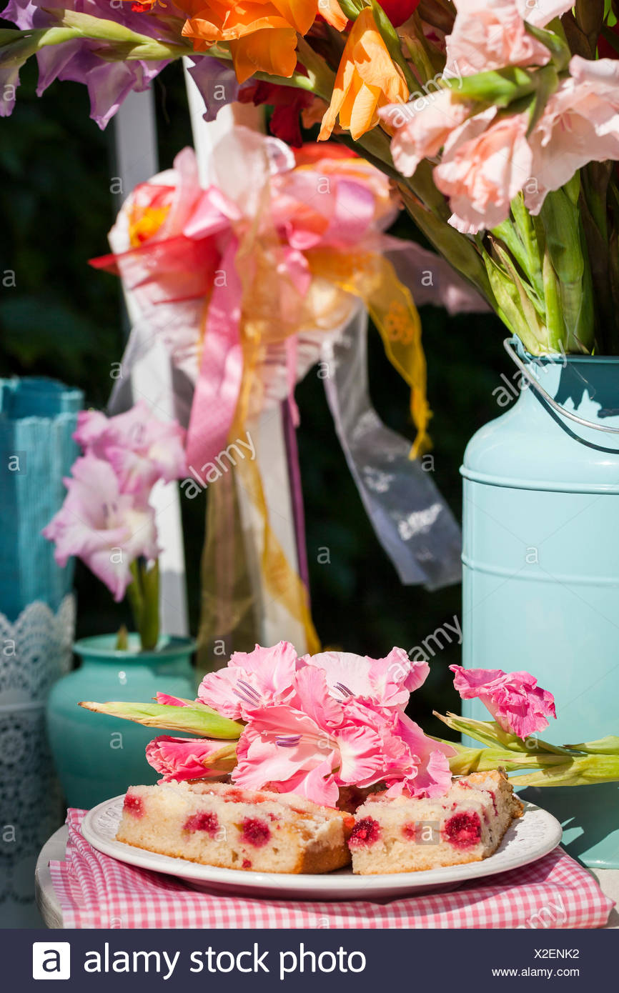 Material Gladiolus Cloth Heart Cans Fruit Cake Procedure Put