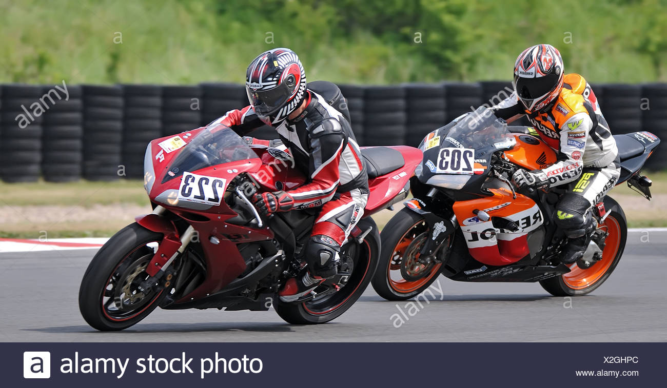 Motorbike Race In Most Czech Republic Stock Photo Alamy