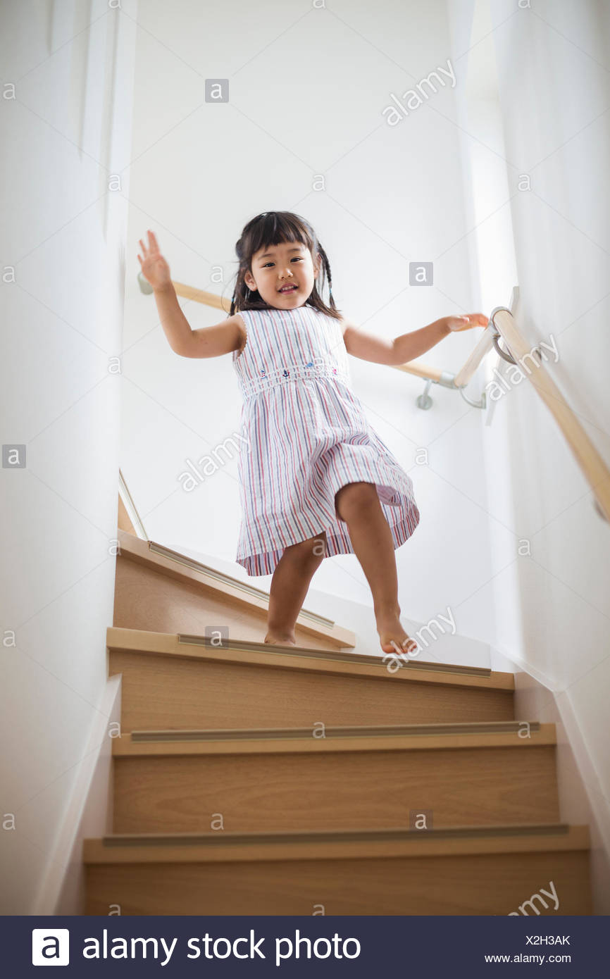 when do babies walk down stairs