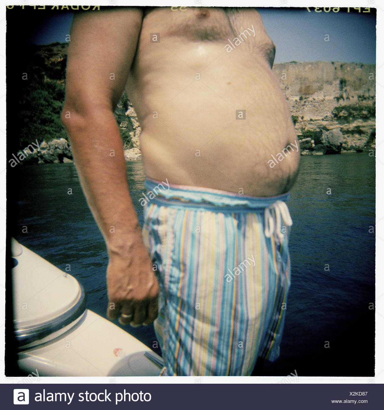 fat guy bathing suit