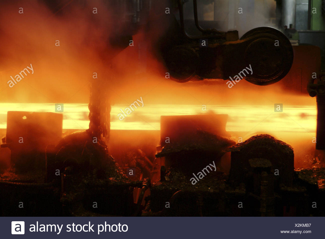 Germany Saarbrucken Burbach Saarstahl Ag Wire Production Drahtstrasse Detail Europe Saarland Industry Steel Industry Ironworks Economy Branch Industry Steel Processing Production Production Wire Wire Production Heat Heat Annealing