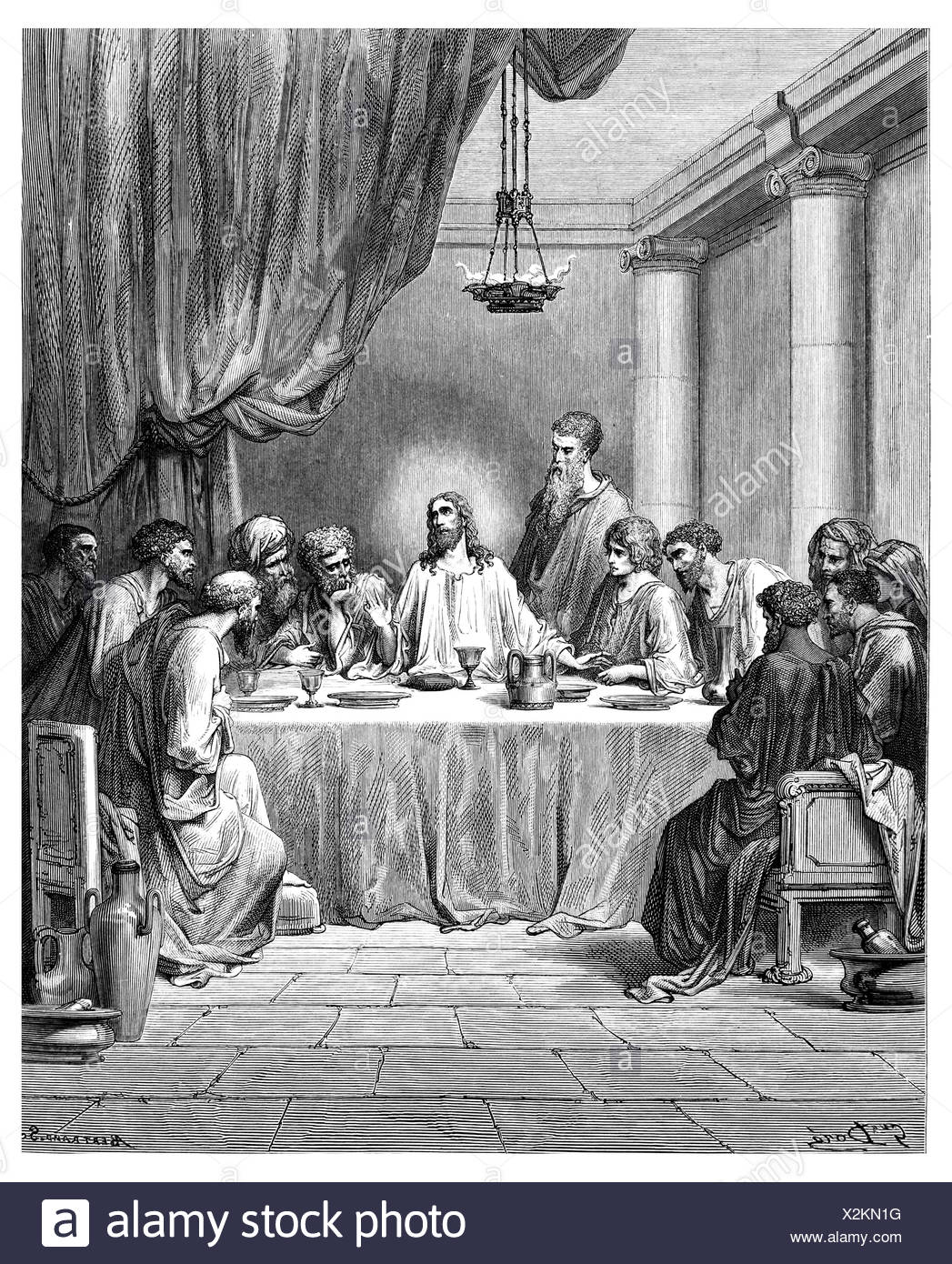 Last Supper Black and White Stock Photos & Images - Alamy