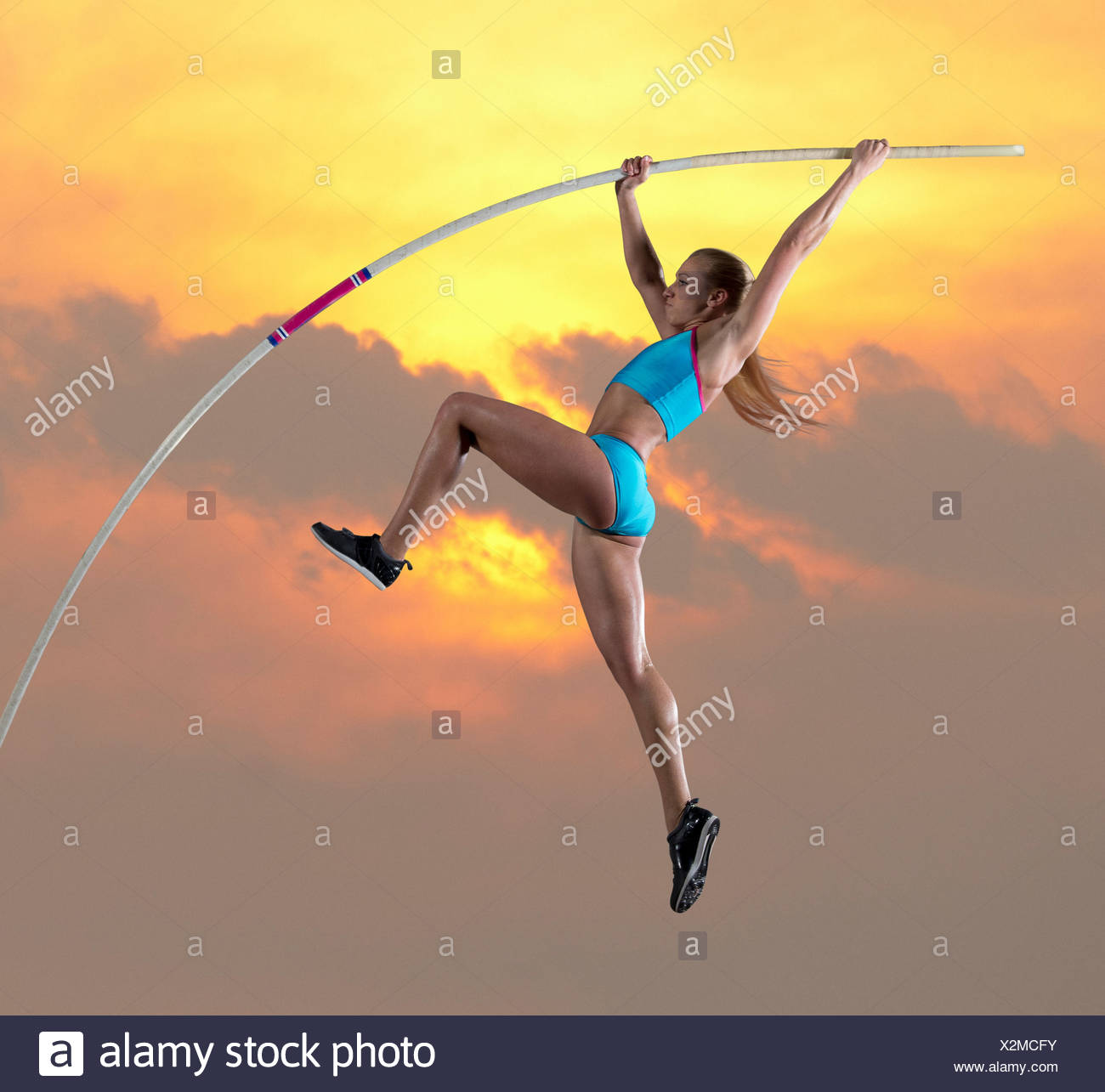 Female Pole Vault High Resolution Stock Photography and Images Alamy