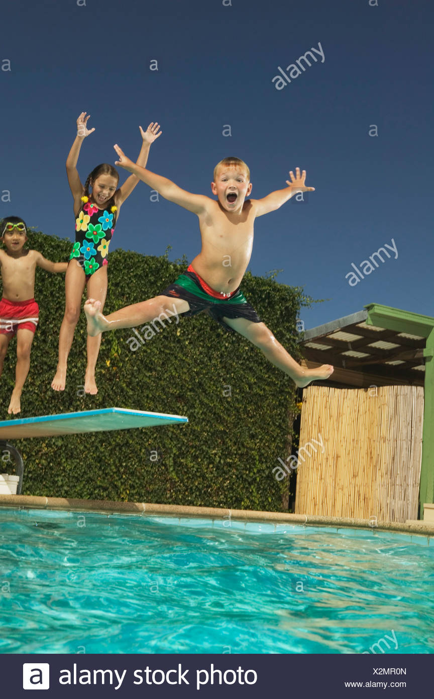 Jump Off Diving Board High Resolution Stock Photography and Images Alamy