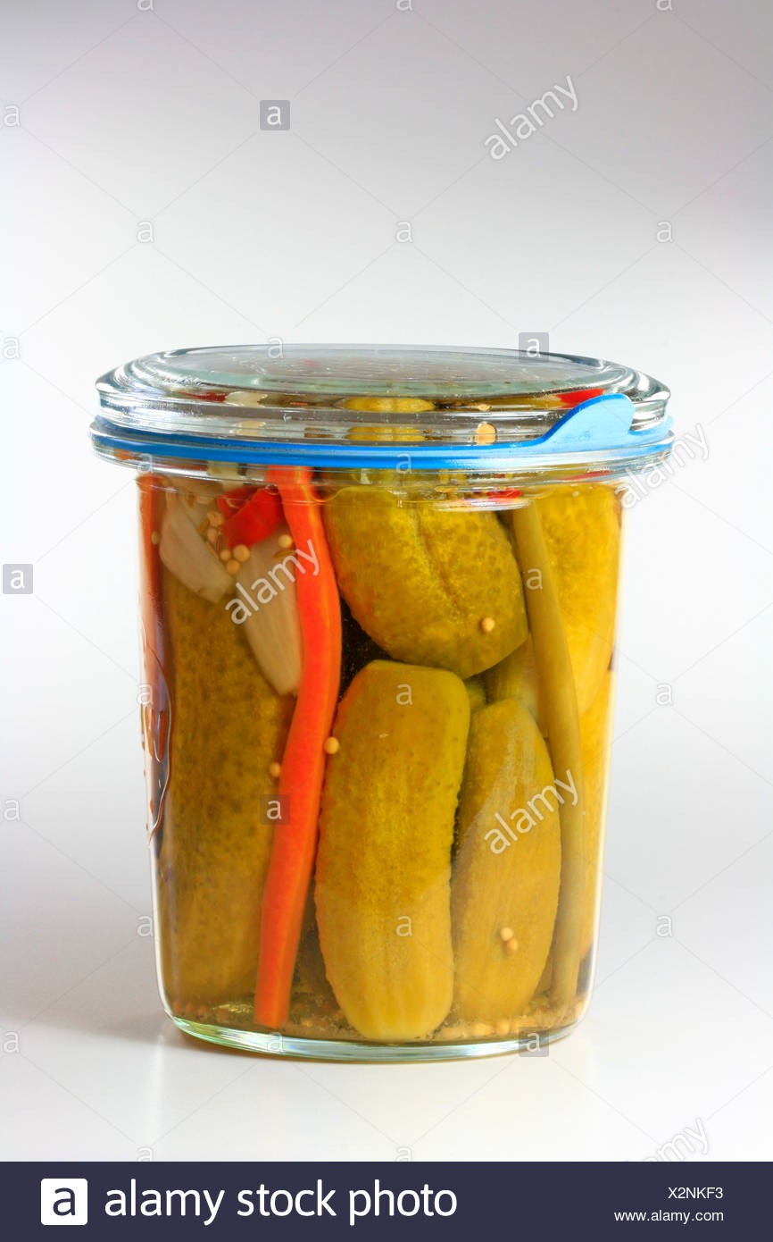 Vegetable Pickles In Jar High Resolution Stock Photography and Images
