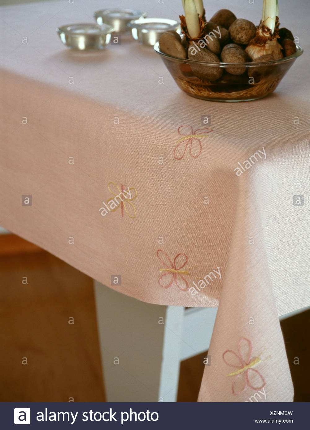 lights under tablecloth