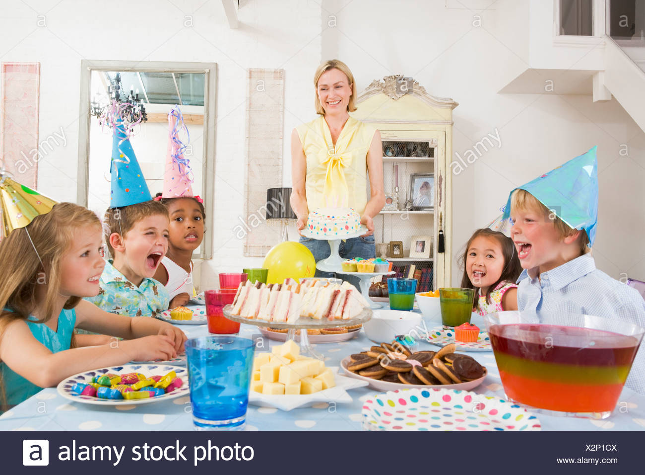 Kids Birthday Party Jelly High Resolution Stock Photography And Images Alamy