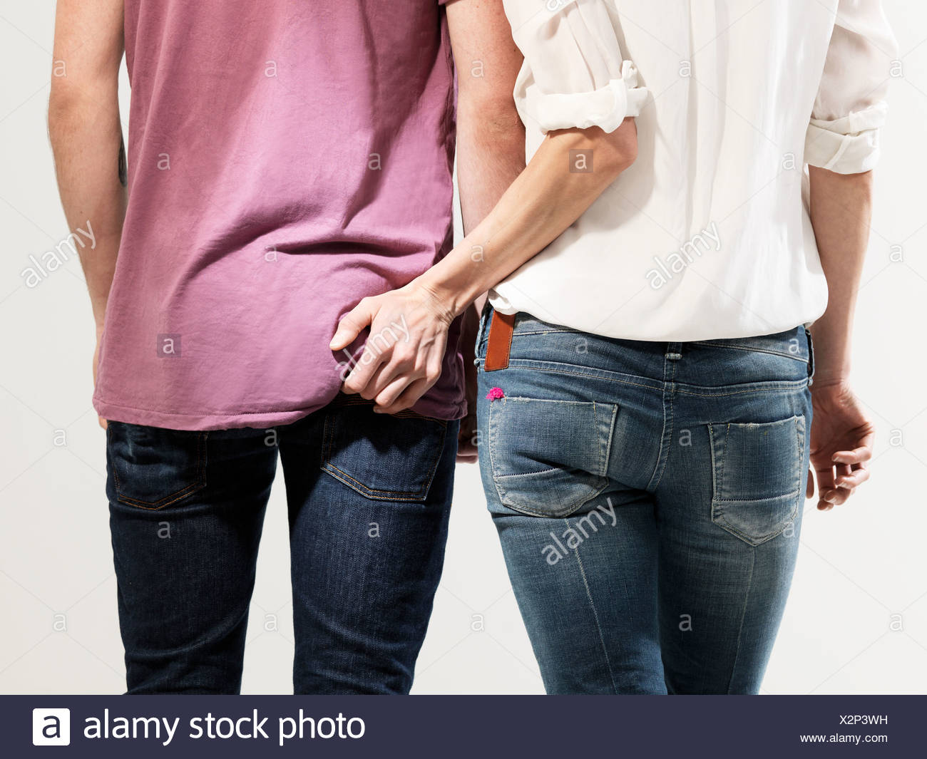 Woman Groping Man High Resolution Stock Photography and Images - Alamy