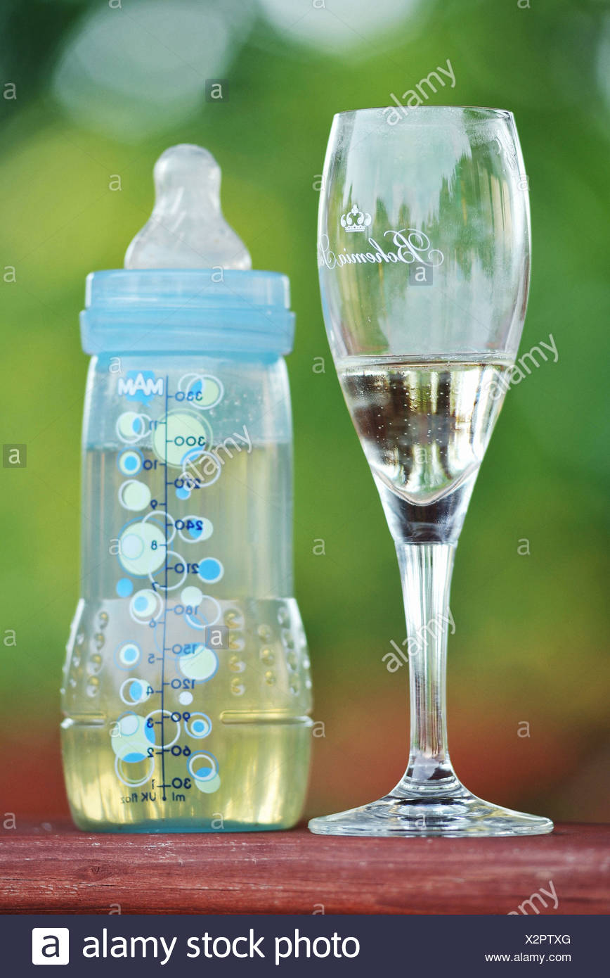 baby bottle wine glass
